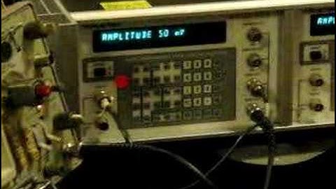 Two function generators and an oscilloscope