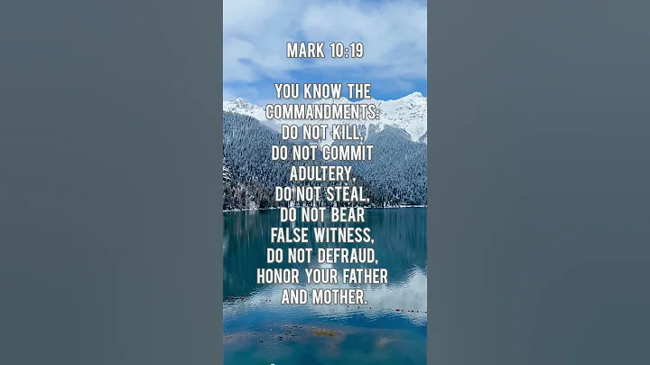Mark  10 : 19