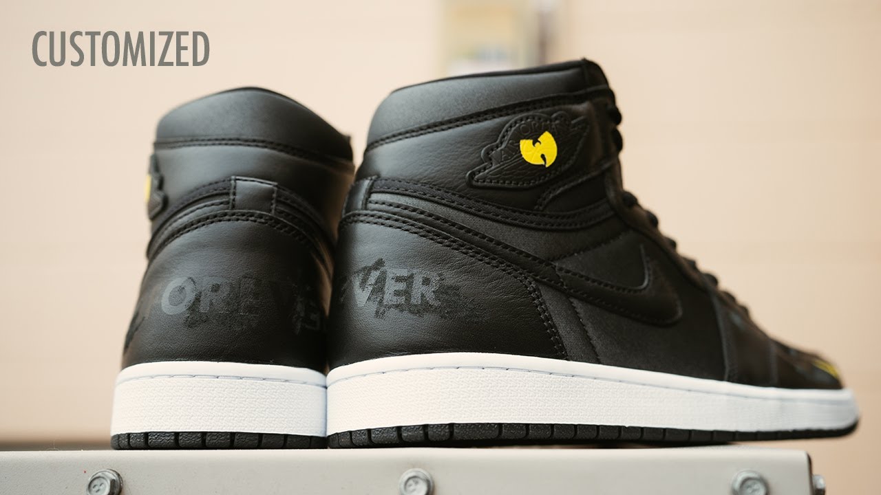 Wu-Tang Air Jordan 1 Black Satin 