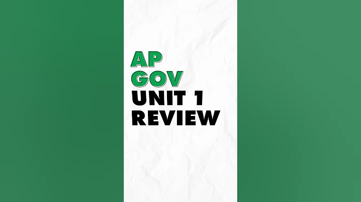 ONE MINUTE Review of #apgov Unit 1