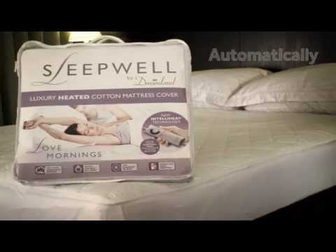 Electric Blanket Sleepwell By Dreamland Heated Quilted Cotton