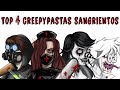 TOP 4 CREEPYPASTAS MÁS SANGRIENTOS: NURSE ANN, FREDDY BUTCHER, LAUGHING JILL, X-VIRUS | Draw My Life