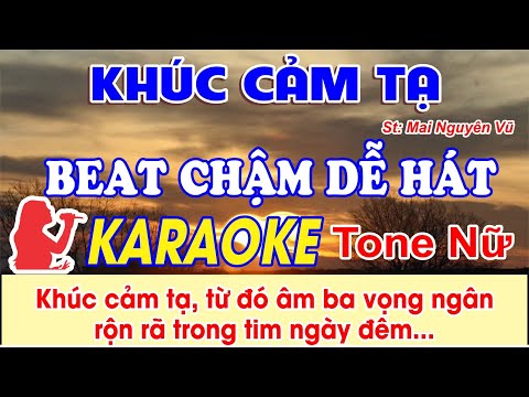 Karaoke Thánh Ca - Karaoke Khúc Cảm Tạ Tone Nữ Lm JB Nguyễn Sang - (St: Mai Nguyên Vũ) - Khúc cảm tạ từ đó âm ba vọng.