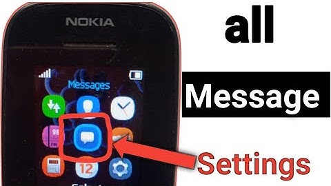 Nokia Keypad Mobile Me Message Setting Kaise Kare Drafts, Distribution lists, Screened Message