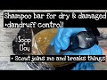 Shampoo bar recipe for dry, damaged hair and/or dandruff control | Day 83/365