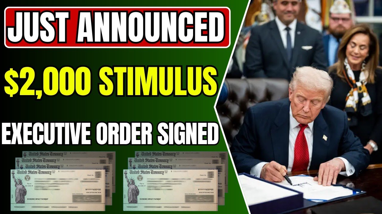 Just Announced! $2,000 Stimulus Check + Executive Order + Key Dates