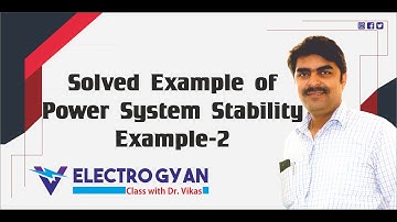 Power System Stability Analysis Solved Problems  || Example-2||
