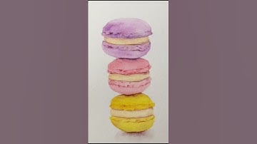 WATERCOLOR Macarons Demo