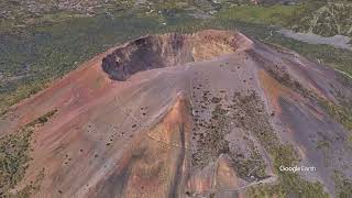 Video thumbnail of "Volo virtuale dal cratere del Vesuvio"