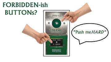 Pair of UK Emergency Exit Buttons