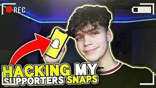 Hacking My Snapchat Followers And Doing There Streaks !