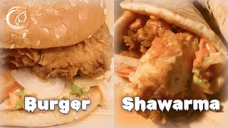 Chicken Burger and Shawarma at Home | A Step by Step Guide | Chicken Burger | Chicken Shawarma