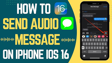 How To Send Audio Message On iPhone iOS 16.5