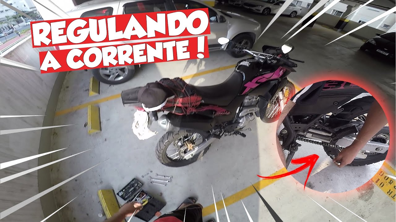 COMO REGULAR A CORRENTE DA XRE 300 !