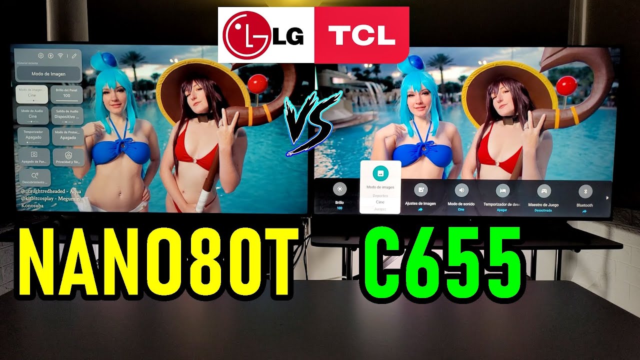Outline Video LG NANO80T vs TCL C655 / NANOCELL vs QLED / SMART TVS 4K