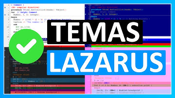 ✅ Como cambiar el TEMA en LAZARUS