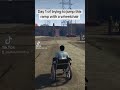 Day 1 of attempting to jump a ramp with an electric wheelchair in Gta