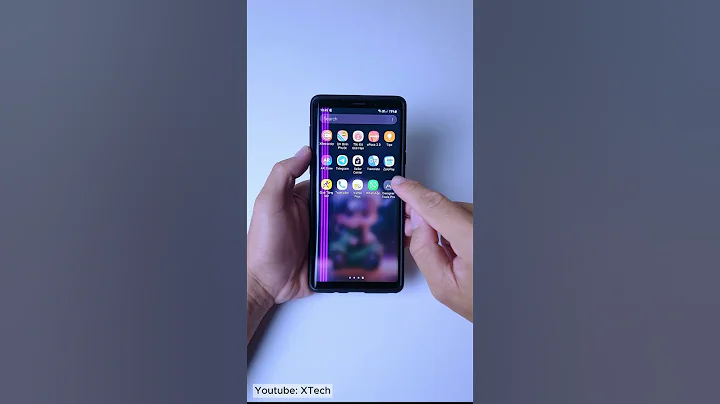 Remove Pink Line on Phone Screen