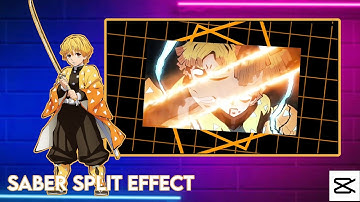 Saber Split Effect - Quick & Easy Tutorial (Capcut)