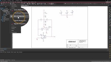 How to generate BOM and PCB netlist | OrCAD Capture CIS
