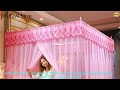 1005005078091045 Romantic Princess Queen Size Double Bed Net Canopy Luxury Mosquito Ten
