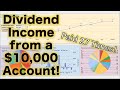 Dividend Income from a $10,000 Account! (Revealing my Dividend Portfolio!)