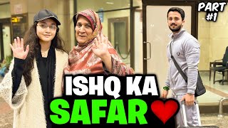 ishq ka Safar shuru ho gya❤️Sara khandan Airport Drop krny aya...😂