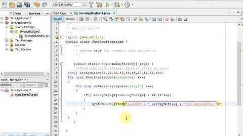 Find duplicate element from an array in Java.