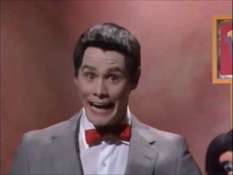 Jim Carrey as Pee Wee Herman after his arrest on In Living Color Season 3 Episode 1
