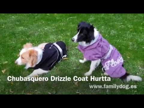 Chubasquero para perros Drizzle Coat Hurtta - YouTube