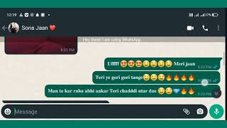 gf bf romantic chat 💋✊💦 | whatsapp romantic conversation | gf bf #romantic #chat #whatsapp screenshot 4