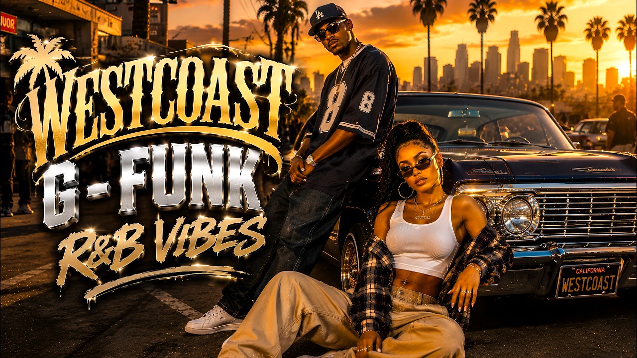 洋楽 J.LOVE G-RAP G-FUNK R&B CD R&G 🌴 West Coast G-Funk R&B Vibes 🌆 Gold Dayton Nights & Palm Tree