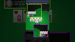 Giselle54 HAD NO CHOICE Barreling Off the King of Hearts BLOCKER #highstakespoker #pokerstrategy