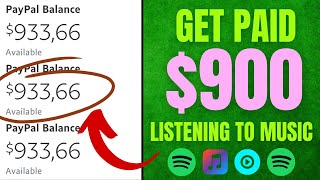 Get Paid $900 For Listening To Music Online | (Make Money Online 2022)