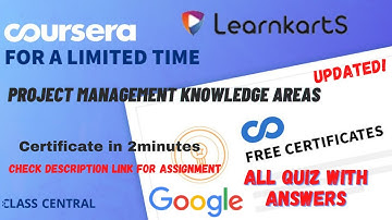 Project Management Knowledge Areas,(week-1-3) All Quiz Answers.#coursera #quiztime #answers #quiz#mr
