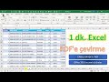 Excel 1 Dakika - PDF&#39;e Çevirme