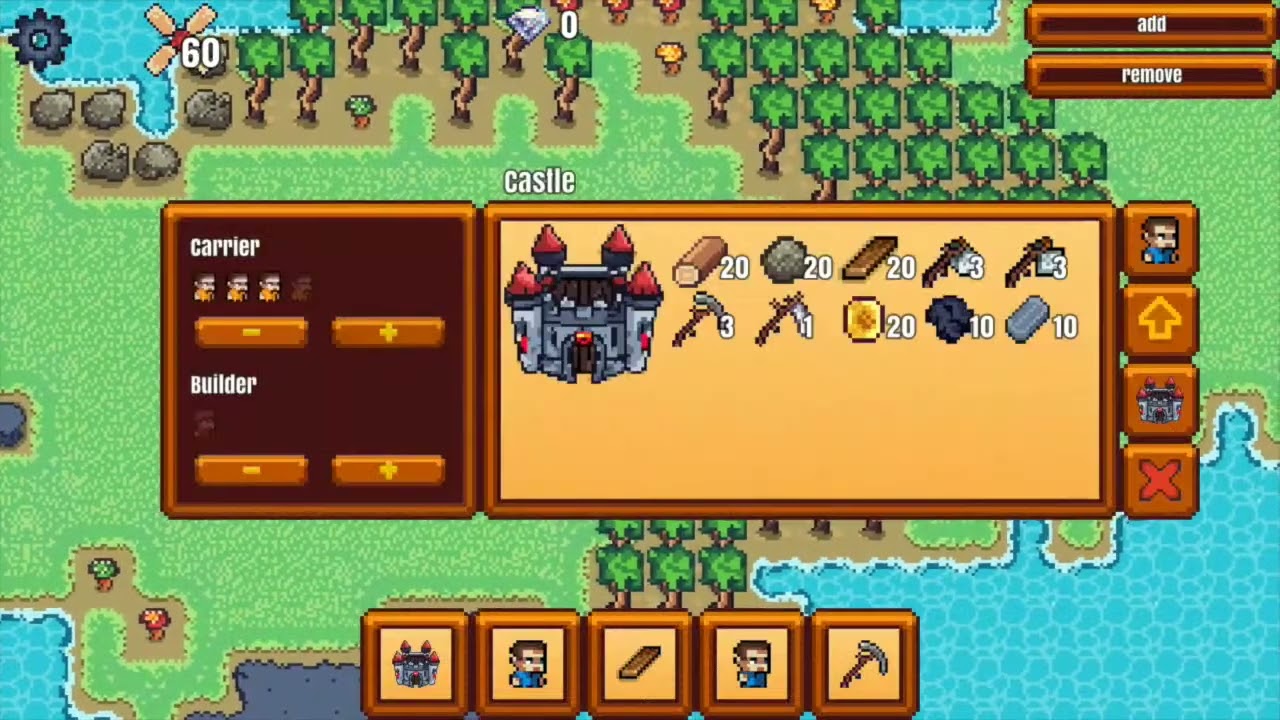 Pixel Survival Strategy Game - Prototype v 15 - Unreleased Cowbeans Game