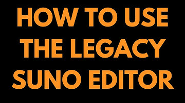 How to Use the Legacy Editor in Suno (including Replace Section)