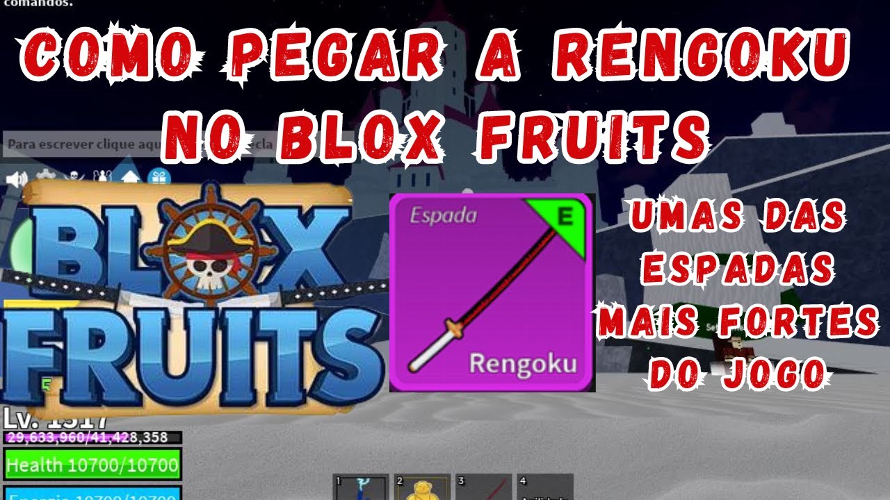 FIQUEI INVENCIVEL COM A ESPADA DO RENGOKU NO BLOX FRUITS !! 