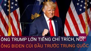 Ông Trump lớn tiếng chỉ trích, nói ông Biden đang \\