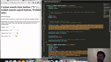 Custom input type="search" clear button (-webkit-search-cancel-button) (WebKit only)