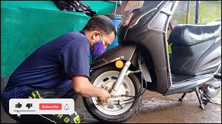 Activa 6g || front fork oil change || Front suspension servicing @Dayanand Automobile screenshot 2