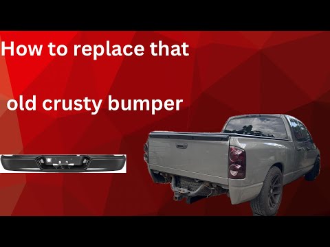 How to replace dodge ram rear bumper