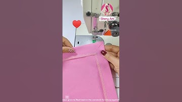 A simple way to make a right-angle turn #sewing #shorts