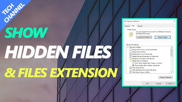 Easily Show Hidden Files Folders in Windows 10 With File Extensions!