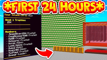 THE *RICHEST* FIRST 24 HOURS OF *NEW* MINECRAFT SKYBLOCK SEASON..! (SOTW)