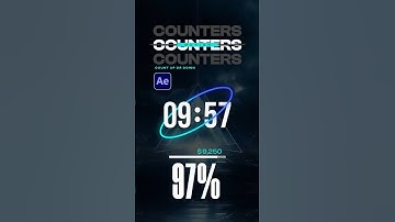 Create Any Count Up Or Countdown Timer Graphic in After Effects