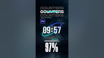 Create Any Count Up Or Countdown Timer Graphic in After Effects