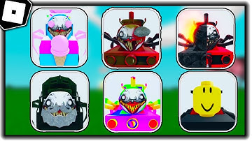 How to get ALL 6 NEW BADGES in [⚙️NEW] CHOO CHARLES MORPHS - Roblox