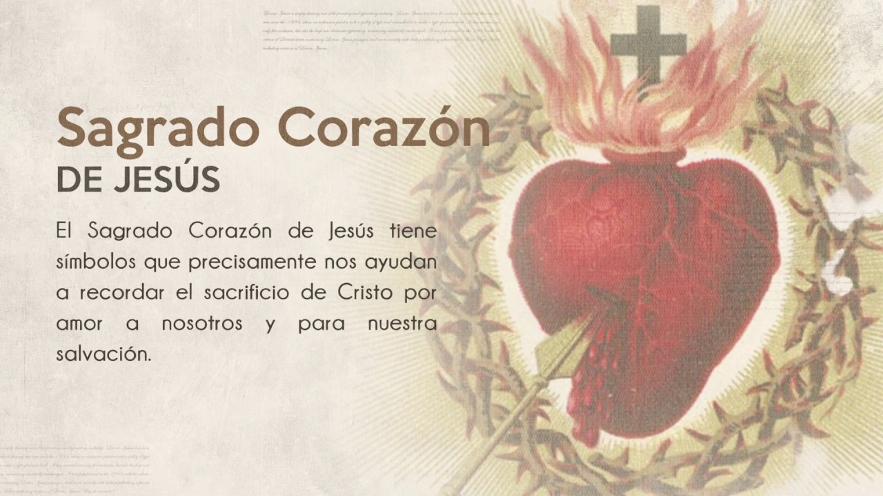 Significado de los símbolos de el Sagrado Corazón de Jesús - YouTube